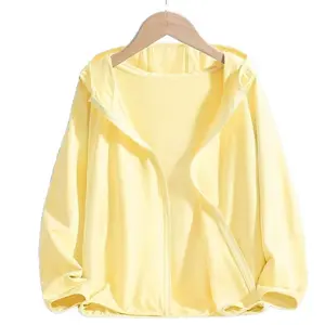 Boys and girls sunscreen clothing summer 2025 new children's light ice silk quick-drying sunscreen clothing breathable jacket summer clothing