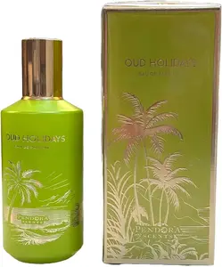 Paris Corner Pendora Oud Holidays Eau de Parfum, Lasting Unisex Cologne with Sandalwood, Musk, and Citrus Notes - 100ml Luxurious Bottle