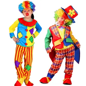 Funny Clown Costume Set for Kids, Ideal for Boys and Girls, Suitable for Festival Performances and Carnival Parties, Party Costume Only