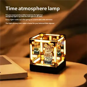 Infinity Cube 4D Mirror Light, Luxury LED Ambient Night Lamp, Unique Collectible Desk Ornament & Display Stand – Perfect Gift for Him, Tech Lover