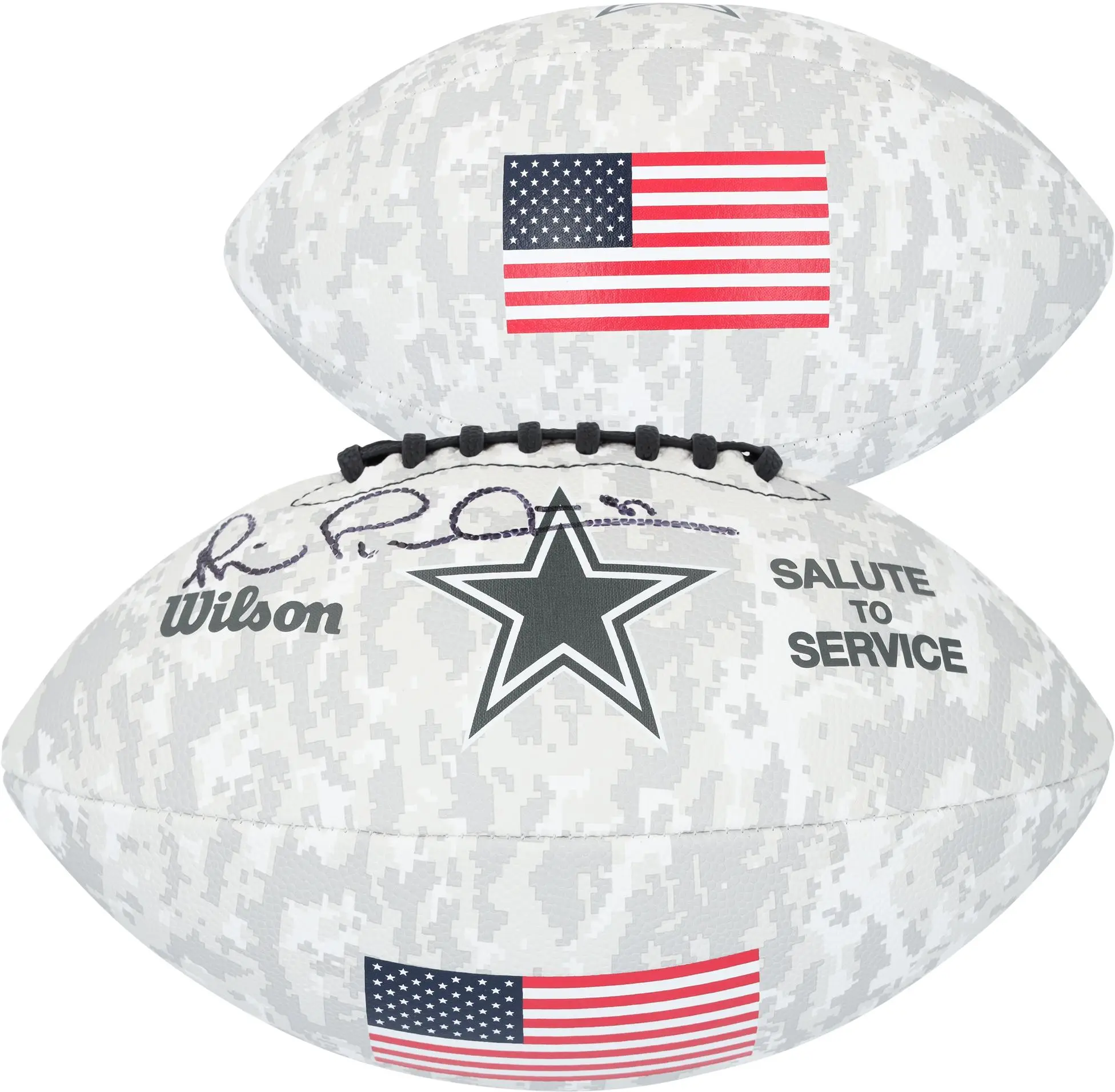 Michael Irvin Dallas Cowboys Autographed 2024 Salute To Service Wilson Football - Fanatics Authentic Certified