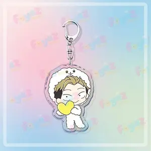 Anime You and I Are Polar Opposites Keychain Accessories Bag Suzuki Miyu Cartoon Keyrings Jewelry Fans Friends Gifts