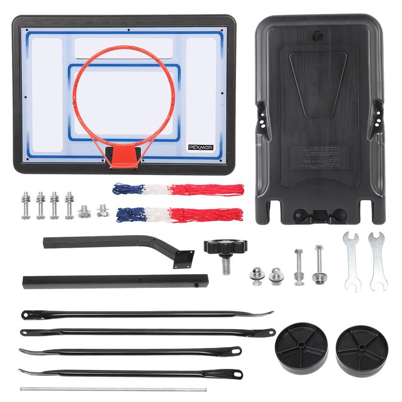 PEXMOR Pool Basketball Hoop & vplleyball Poolside, Portable for Swimming Pool, Upgraded Water Basketball Backboard Stand for Pool Indoor Outdoor