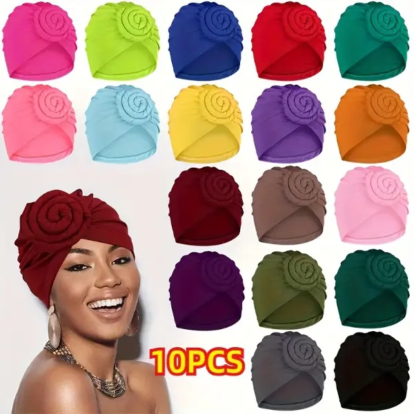 10 Pcs Headbands for Women, Plain Twisted Knot Metal Hair Bands, Assorted Solid Color Stretch Elastic Fashion Accessories, Knotted Headband, Metal Bands