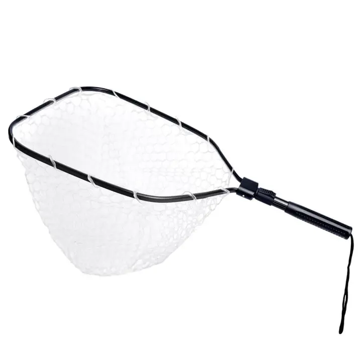 Kylebooker Foldable Fishing Net for Trout, Soft Rubber Fishing Net with Handle, Fly Fishing Landing Net for Easy Catch & Release