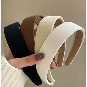 Headbands for Women Non Slip Trendy Headbands for Women’s Hair 1 inch Wide Cute Headband for Girls, Fall Head Bands Elastic Hair Bands for Womens Fashion Accessories for Women 4PCS