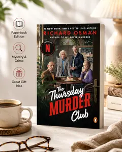 The Thursday Murder Club by Richard Osman Paperback – Netflix Tie-In Cozy Mystery Novel, Book 1 Detective Fiction Read