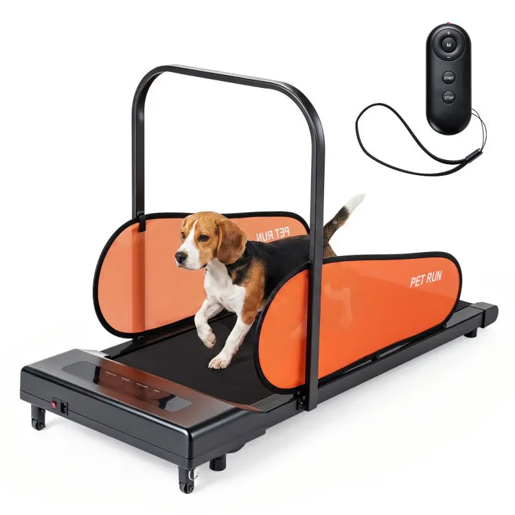 Dog Training Aid Treadmill for Small-Medium Dogs & Puppies - 2.5 HP LED Screen, 41"x16" Detachable Walking Pad, Adjustable Speed, Remote Control, Jogging Function, Shock-Absorbent, 2 Rolling Wheels, Puppy Training Tools, Indoor Exercise, Easy Mobility