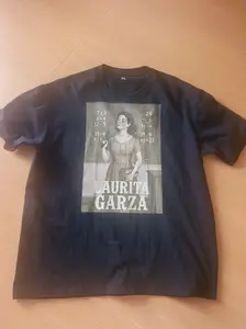Black T-Shirt Laurita Garza Vintage Teacher Smoking Math Classroom Print Casual Wear for Men Women Unisex Streetwear Fashion Gift Graphic Tee