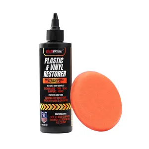 BEAM BRIGHT Plastic & Vinyl Restorer - 8 Oz Professional Formula for Cars & Faded Household Items - Deep Shine, UV Defense, Water-Repellent, Streak-Free Finish cross decal Interior Detailer Spray