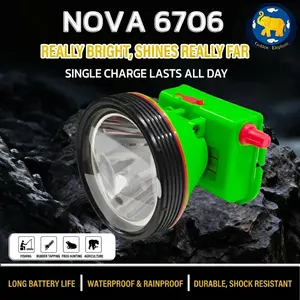 Nova-6706 Super Bright LED Headlamp USB Rechargeable Waterproof Outdoor