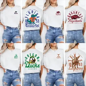 University Hand Sketched Graphic T-Shirt, Ash Grey Vintage Campus Tee, College Spirit Shirt, Game Day Sports Top, Unisex Streetwear