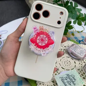 Cute "Love Stay" Phone Grip, Kawaii Cartoon Character Griptok, Aesthetic Phone Stand, Trendy Gift for Kpop Fans & Her