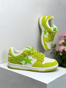 Classic Solid Color Lightning Star Board Shoes, Unisex Retro Fashion Sneakers, Simple and Stylish Design, Perfect for Casual Wear