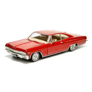 1965 Chevrolet Impala SS 396 - Red (Low Rider Collection) Diecast 1:24 Scale Model - Welly 22417LRMRD