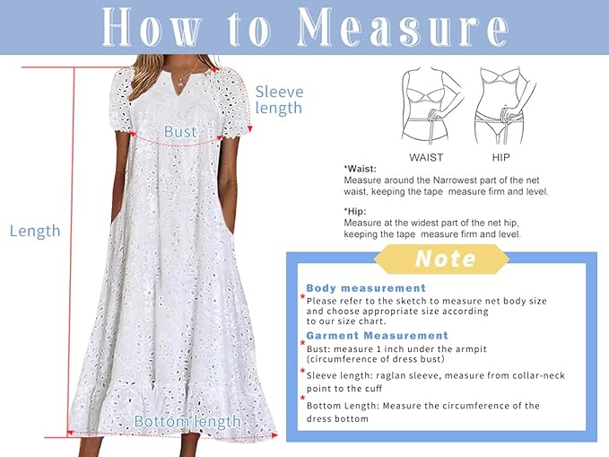Ebossy Women Summer Ruffle Hem Floral Lace Eyelet Dress Casual Notch Neck Midi Tunic Dress with Pocket Ebossy Women Summer Ruffle Hem Floral Lace Eyelet Dress Casual Notch Neck Midi Tunic Dress with Pocket