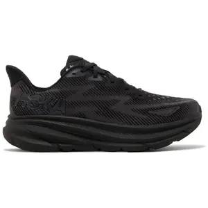 Hoka One One Clifton 9 Triple Black 1127895-BBLC Men's Fashion Shoes New