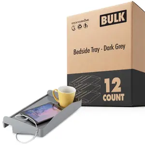 Bedside Tray - Dark Gray 12 Pack