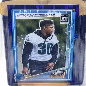 Donruss Purple Optic Jihaad Campbell LB Rated Rookie Card 2023 Philadelphia Eagles Football Trading Card