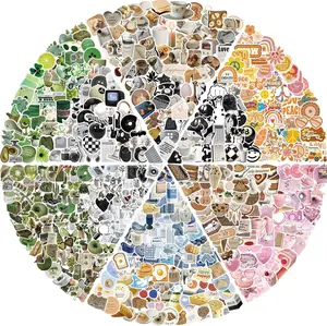 640PCS Aesthetic Stickers,VSCO Stickers Aesthetic for Water Bottles,Vinyl Waterproof Laptop Stickers,Skateboard Computer Phone Decals for Girls Teens