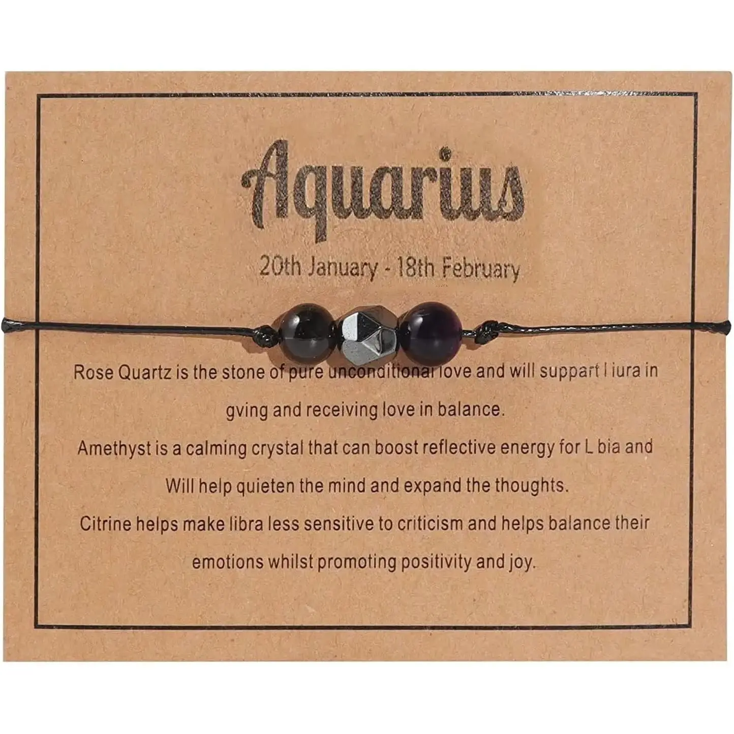 Women's Natural Healing Gemstone Zodiac Bracelet - Stretch Costume Jewelry with Taurus Sign, Spring Ring - Ideal for Father’s Day, Anniversary, Birthday Gifts