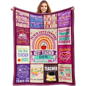 Teacher Appreciation Gifts - Teacher Gifts for Women - Presents for Teach Women - Best Teach Appreciation Presents for Female Ideas - Professor Christmas Retirement Birthday Blanket 50"X60"