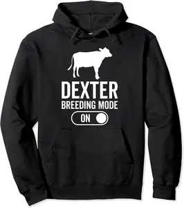 Cow Breeding Mode On - Cattle Farmer Breeder Dexter Pullover Hoodie - Jacobpatte Shop 79B0CRJTY76X