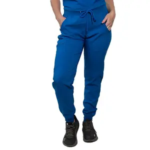 MISS POPULAR Women's Scrub Joggers Pants with Pocket Elastic Waist for Medical, Nurse, Doctor