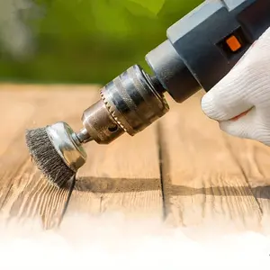 Drill Brush Attachment Set, Drill Brush Wheel Cup Brush Set, Drill Brush Attachment for Cleaning Rust, Peeling and Abrasive, Suitable for Drill Accessories