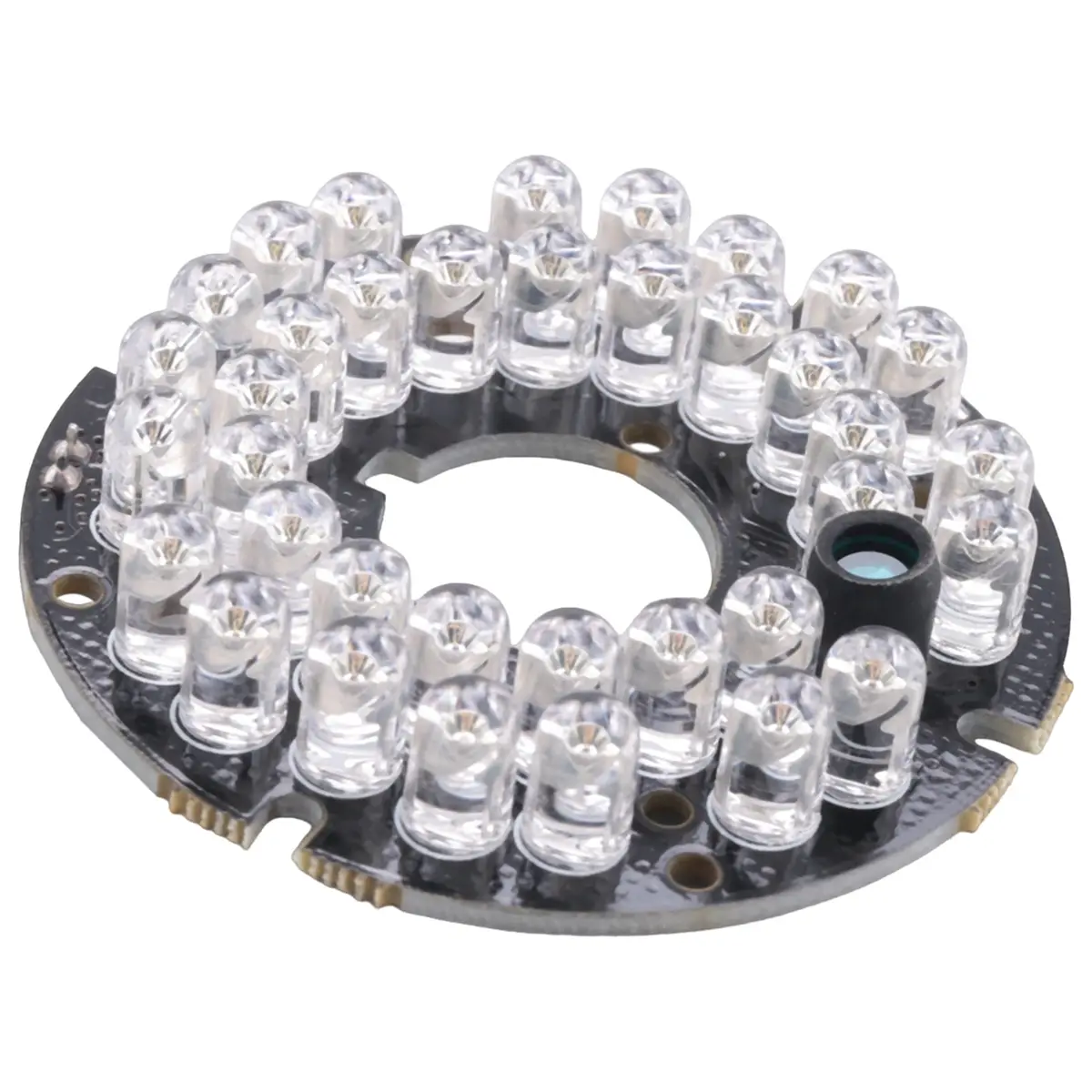 36-LED Infrared Illuminator Board Plate for CCTV CCD Security Cameras, Night Vision Support, Built-in Auto Protection Circuit, High Voltage Protection, Picture Enhancement Accessory, Protective, 15G