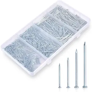 650Pcs Nail Assortment Kit for Hanging Pictures - Assorted Small Finishing Hanging Picture Wall Pin Nails for Art Photo Hanging Home Decor