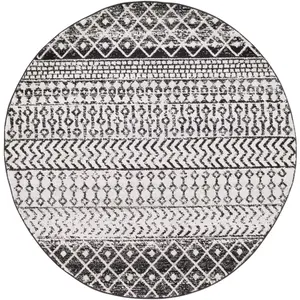 Livabliss ELZ2307-53RD 5 ft. 3 in. Elaziz Round Area Rug, Multi Color