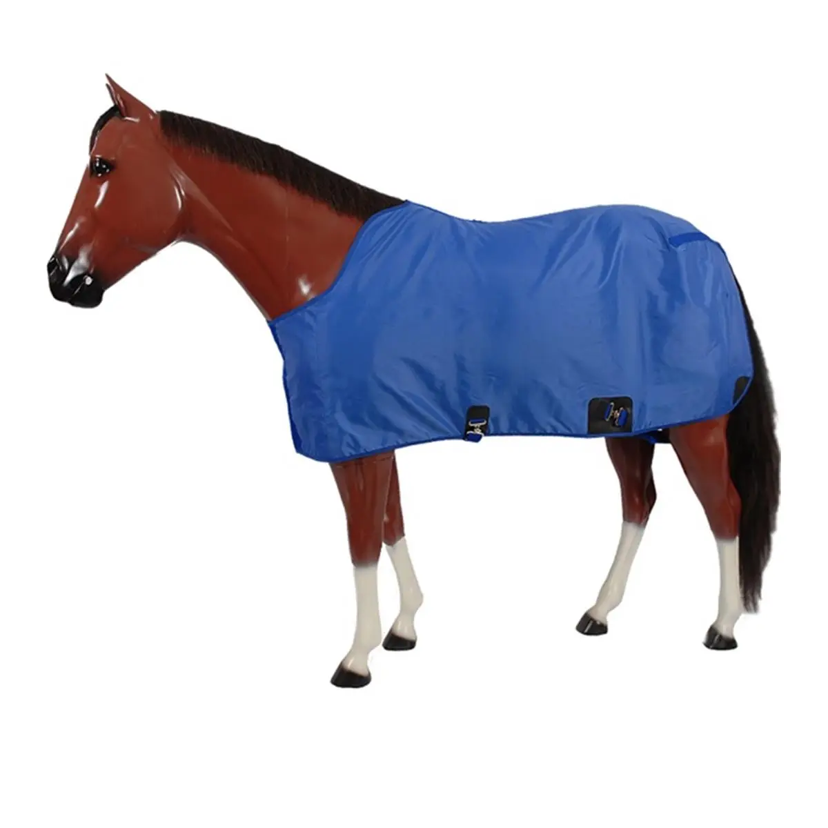 212 MAIN Equine Stable Sheet - 74" Breathable 420D Nylon Horse Blanket with Closed-Front Contour Neck, Feed Thru Sursingle, Forest Color, Closed-Front Neck, Feed Thru Surcingle, Dee Ring For Hood