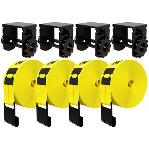 Winch Strap Kit. 4"x30' Winch Straps and Sliding Winches