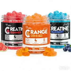 3 Pack Mixed Flavor Creatine Gummies (Blueberry + Watermelon + Orange, 3×40ct)