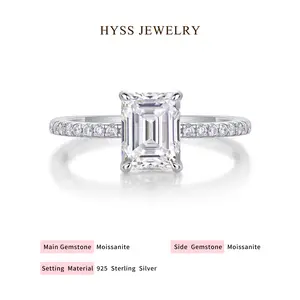 HYSS Choice Moissanite Ring | Dazzling Diamond Alternative in 925 Sterling Silver – Timeless Sparkle Ring