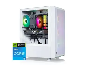 Thermaltake LCGS Quartz i350 R4 Gaming Desktop (Intel Core i5-14400F, 3600Mhz 16GB RGB Memory, NVIDIA GeForce RTX 3050, 1TB NVMe M.2) S2QT-B66R-350-LCS