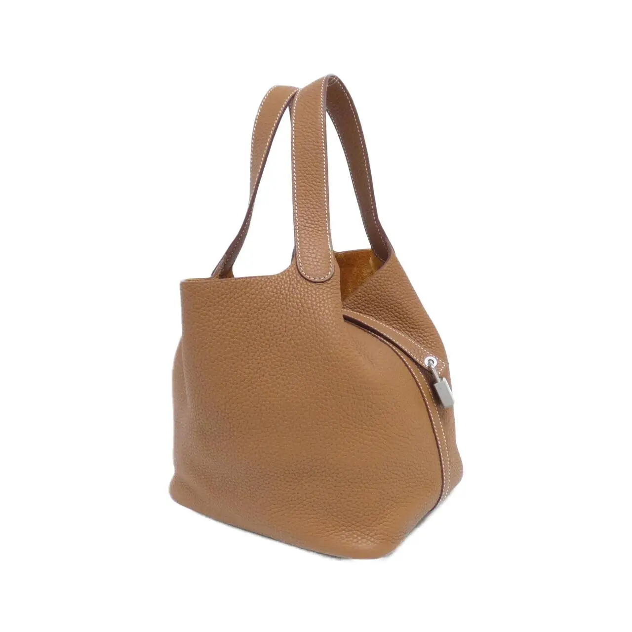 Pre-owned HERMÈS Calfskin Shoulder Bags Hermes Picotin Lock MM Trillon Clemence Bag