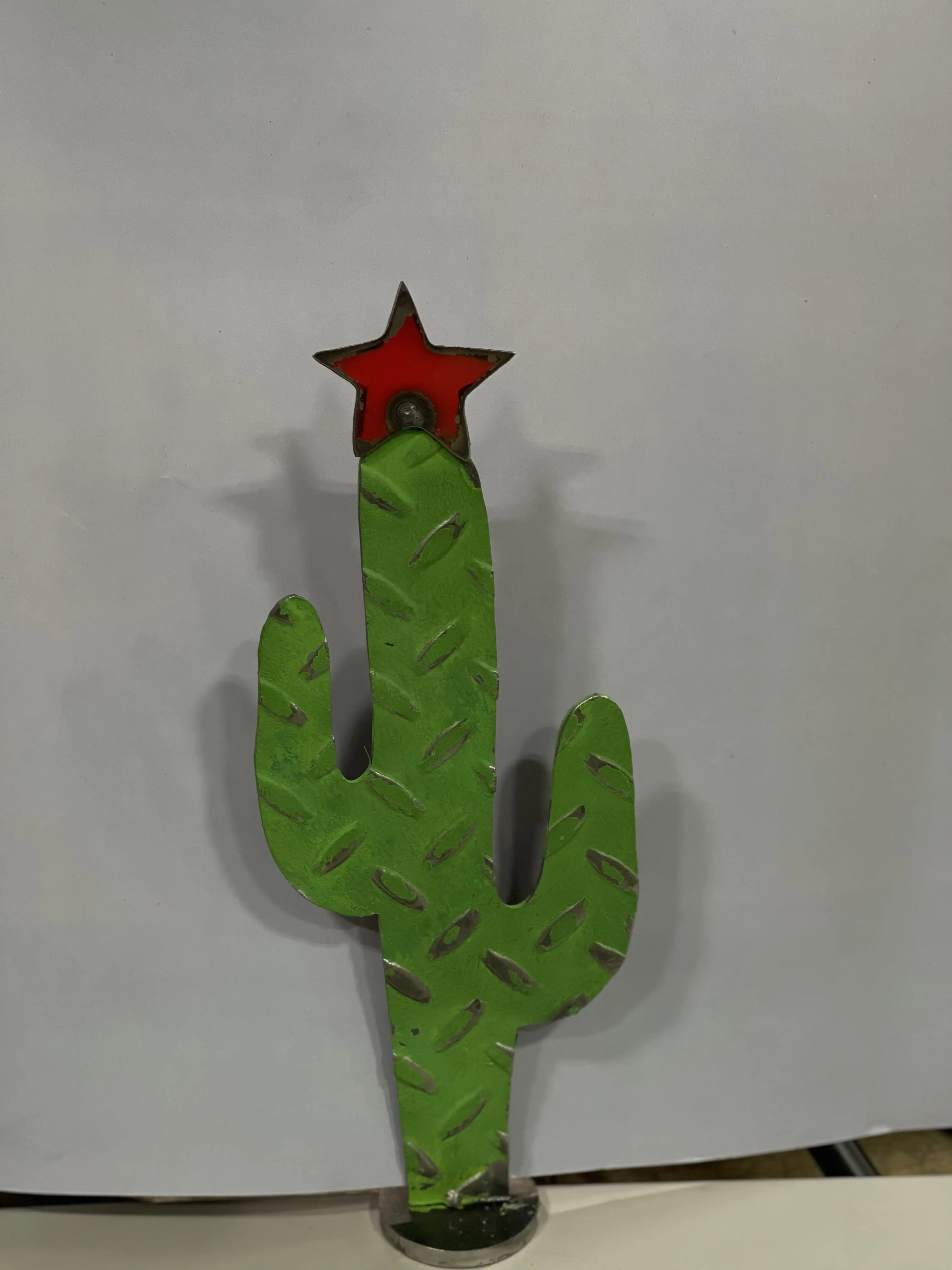 Decorative Christmas Cactus with Red Star
