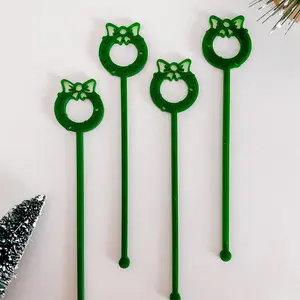 Christmas Wreath Drink Stirrers
