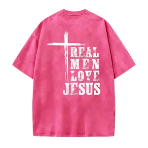 Mens Christian Bella Canvas T-Shirt, Real Men Love Jesus