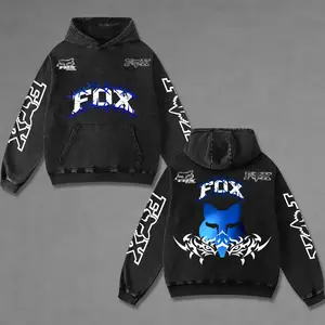 Retro Fox Racing USA Washed Hoodie Vintage Motorcycle, Motor Speed Racing Sportbike Graphic Merch, Acid Washed Streetwear Clothing, Unisex Dirt Bike Racing Hoodie, Vintage Motorsport Hoodie, Speed Culture Men's Wear, Designed for Biker