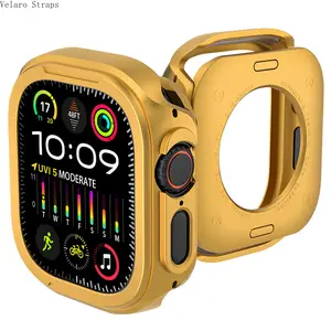 Alloy Half Pack Watch Case, Anti-Drop Original Protective Cover for Smart Watch 38/40/41/42/44/45/49mm