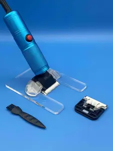 Rug Carving Clippers with clip in guide - For trimming tufted Rugs - Smaller Handle