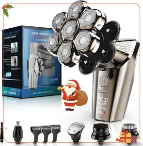 Bazivve Head Shavers for Bald Men, Detachable Head Shaver Dry/Wet Bald Head Shaving for Men, IPX7 Waterproof Electric Razor Grooming Kit with LED Display and Type-C Charge