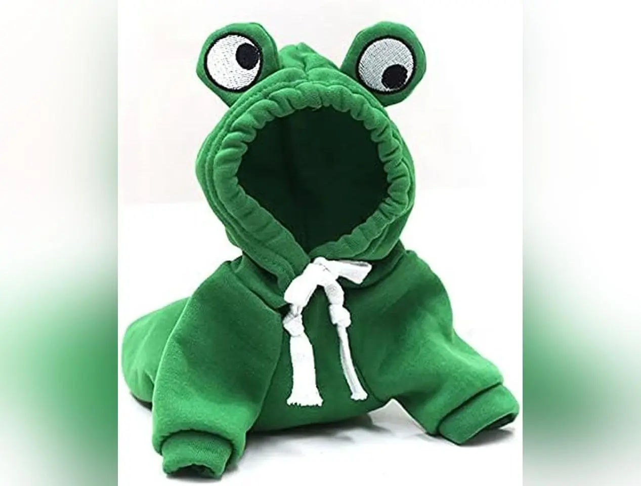 Warm Dog Winter Clothes Cute Fruit Dog Coat Hoodies Fleece Pet Dogs Costume Jacket for French Bulldog Chihuahua Ropa Para Perro(Green,Xs)