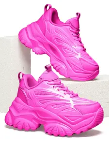 Spring Summer Invisible Heel Lift 5cm Dad Shoes, Trainer, Sports Shoes, Multiple Colors Available, Thick Soled Shoes, Thick Sole Breathable Mesh, Comfortable Daily Wear, Sizes 35-42
