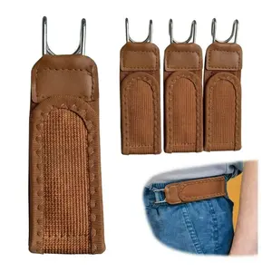 No Buckle Elastic Belt for Men & Women – Adjustable Stretch Waist Belt with Metal Hook, Low Profile Comfort Belt for Jeans, Shorts & Outdoor Wear