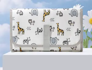 Portable Baby Changing Pad Waterproof Foldable Diaper Mat with Storage Pockets Travel Changing Station for Baby Clean Comfortable Anywhere