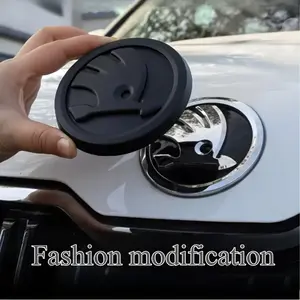 Yitap Skoda Tailgate Emblem Decal Set, 2-Piece Round Logo Stickers for A5/a7/kodiaq/rapid/citigo/superb Vrs, Car Body Decoration, Car Decorative Sticker